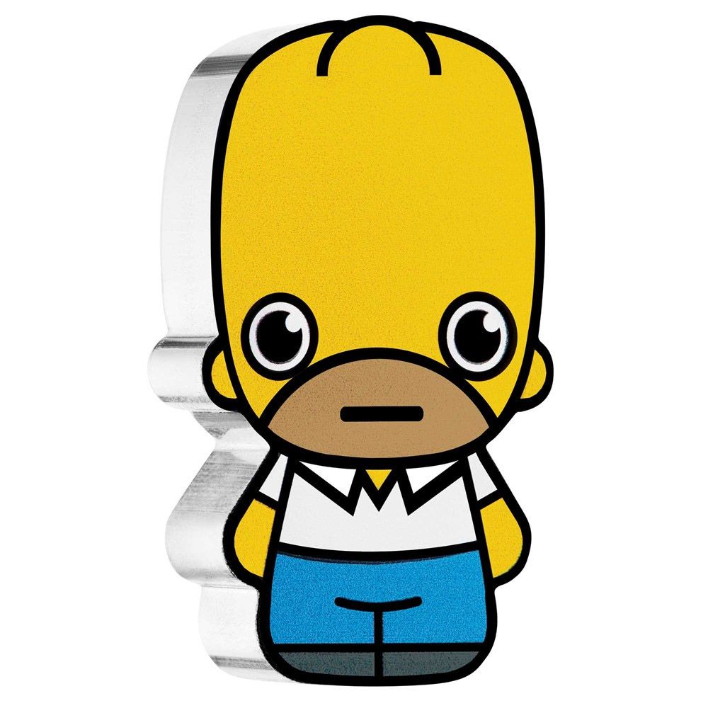2022 1oz Homer Simpson Silver Minted Mini Coin-1