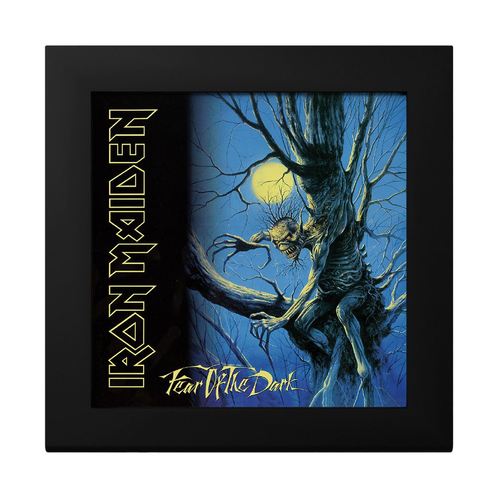 2022 Cook Islands 1 oz Silver Iron Maiden - Fear of the Dark Obsidian Black Coin