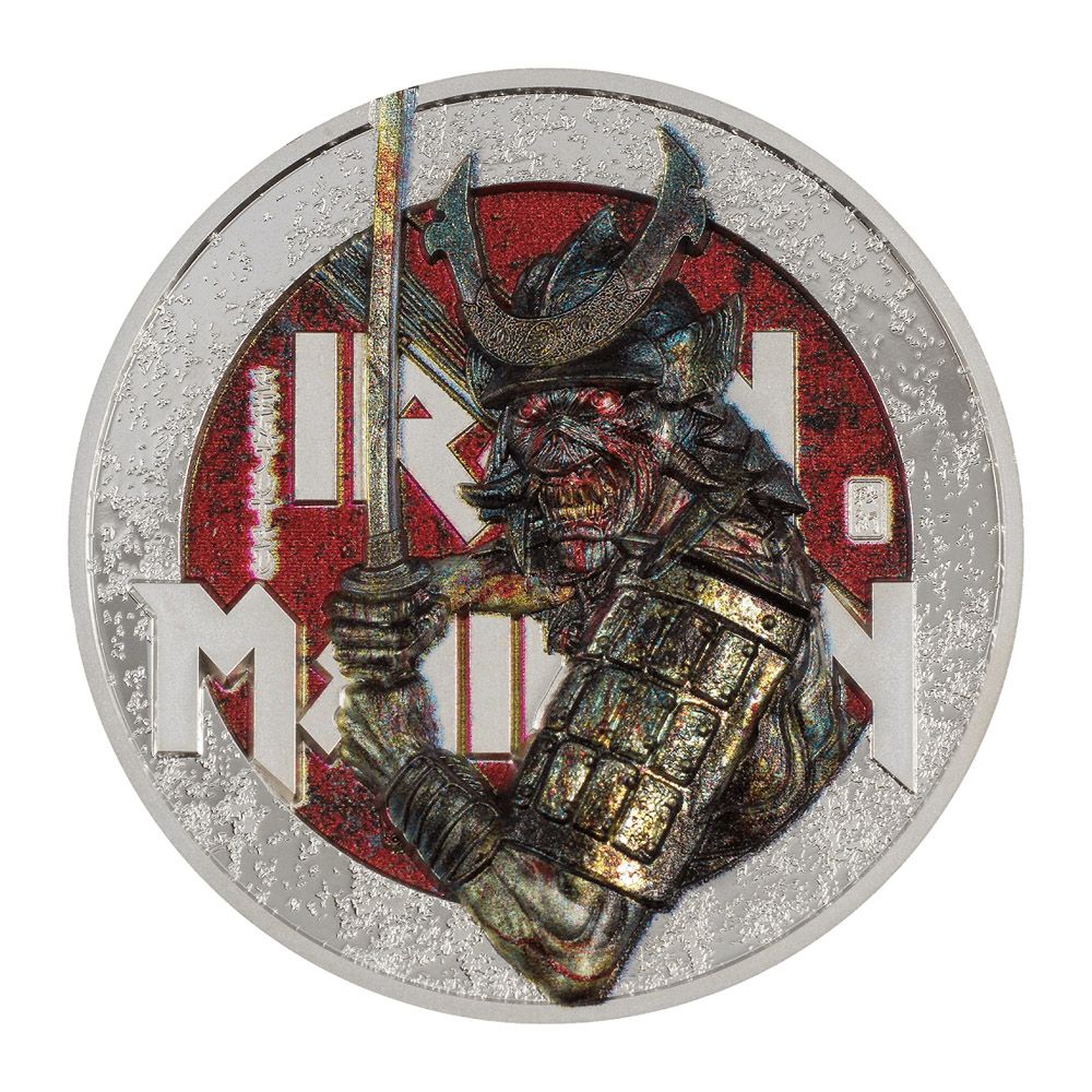 2022 Cook Islands 2 oz Silver Iron Maiden Senjutsu Ultra High Relief Coin - CIT