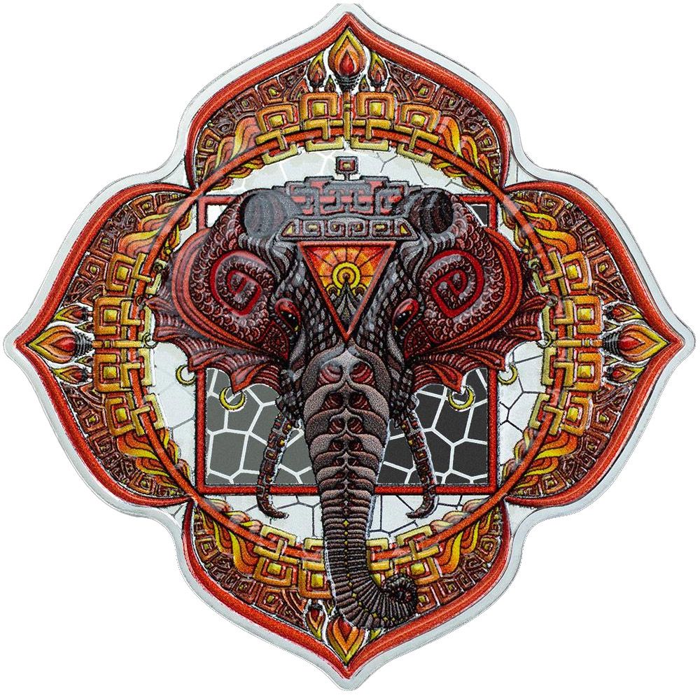 2022 Phil Lewis Elephant of the 1st Chakra 2oz Silver Proof Coin