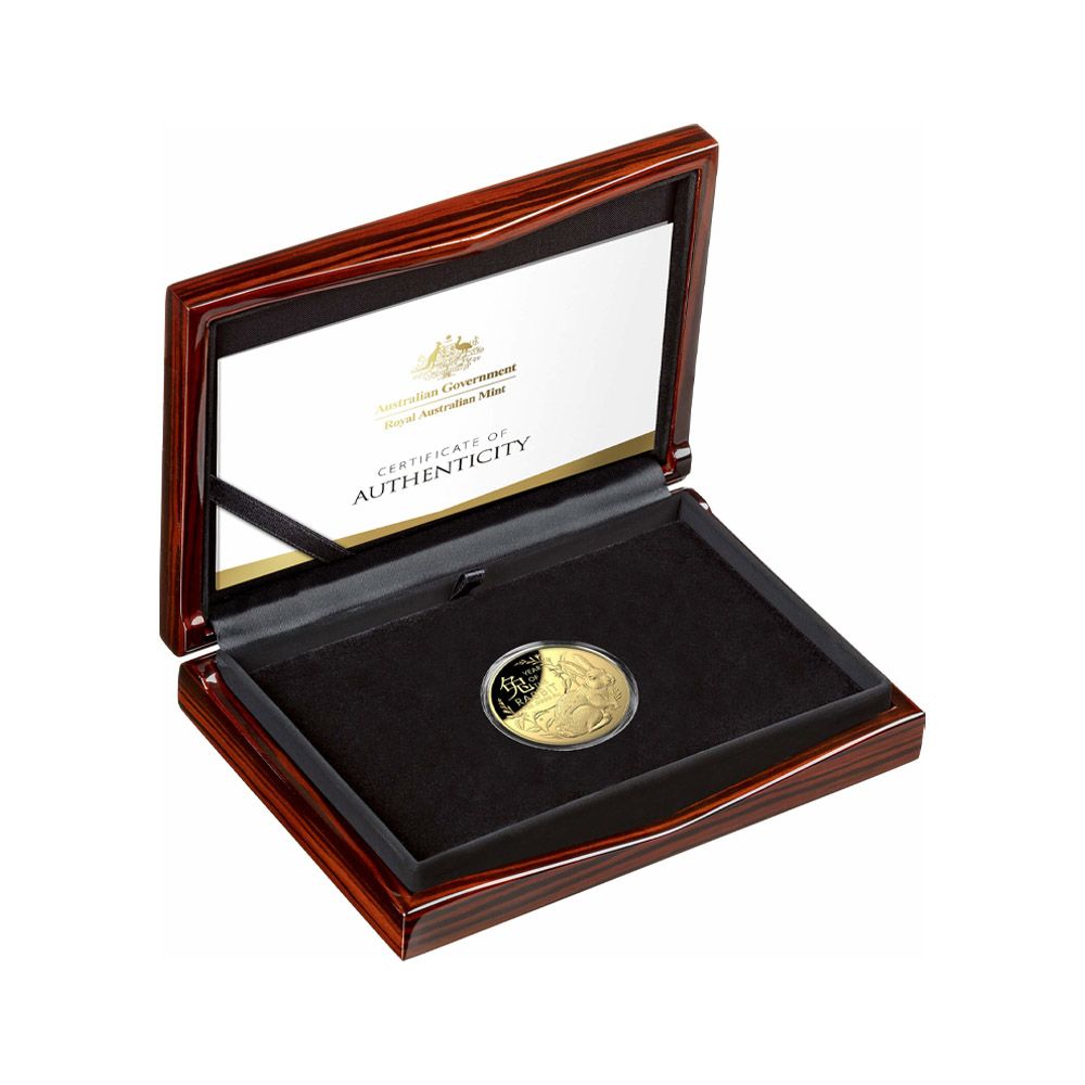 2023 1oz Proof Gold Domed Coin - Year of the Rabbit-4