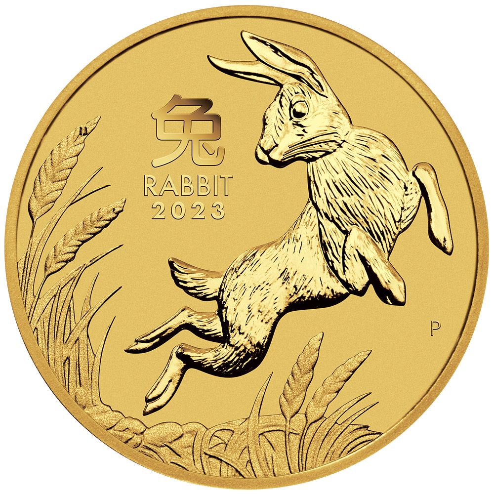 1/10oz Perth Mint Gold Lunar 2023 Year of the Rabbit Coin