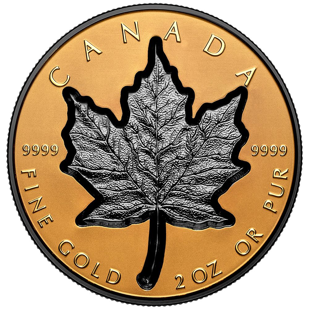 2023 2oz Pure Gold $200 Super Incused Gold Maple Leaf