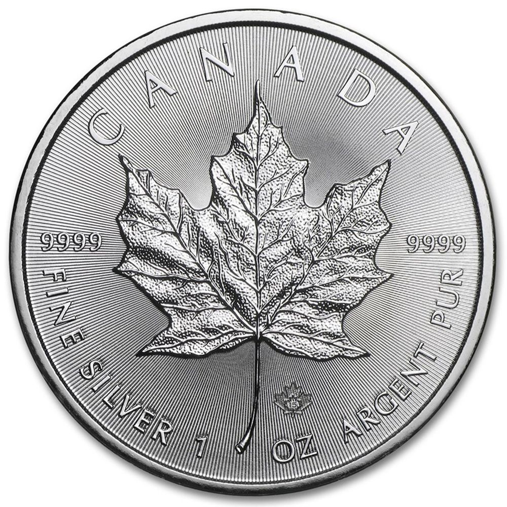 1oz Silver Canadian Maple Leaf Coin (2015)