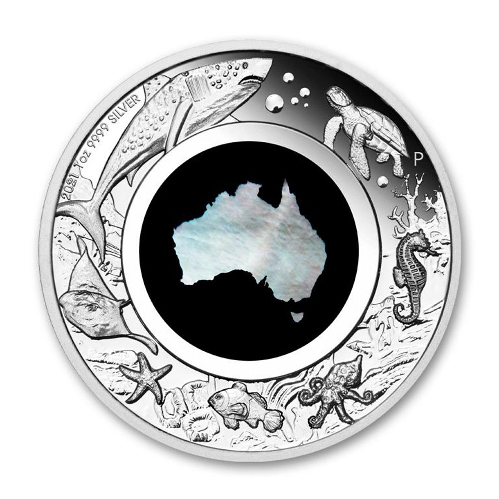 2021 1oz Mother Of Pearl Great Southern Land - Silver Proof Coin
