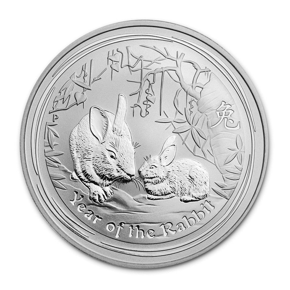 2011 Australian Lunar Coin Series II Year of the Rabbit 1oz Silver Coin 1