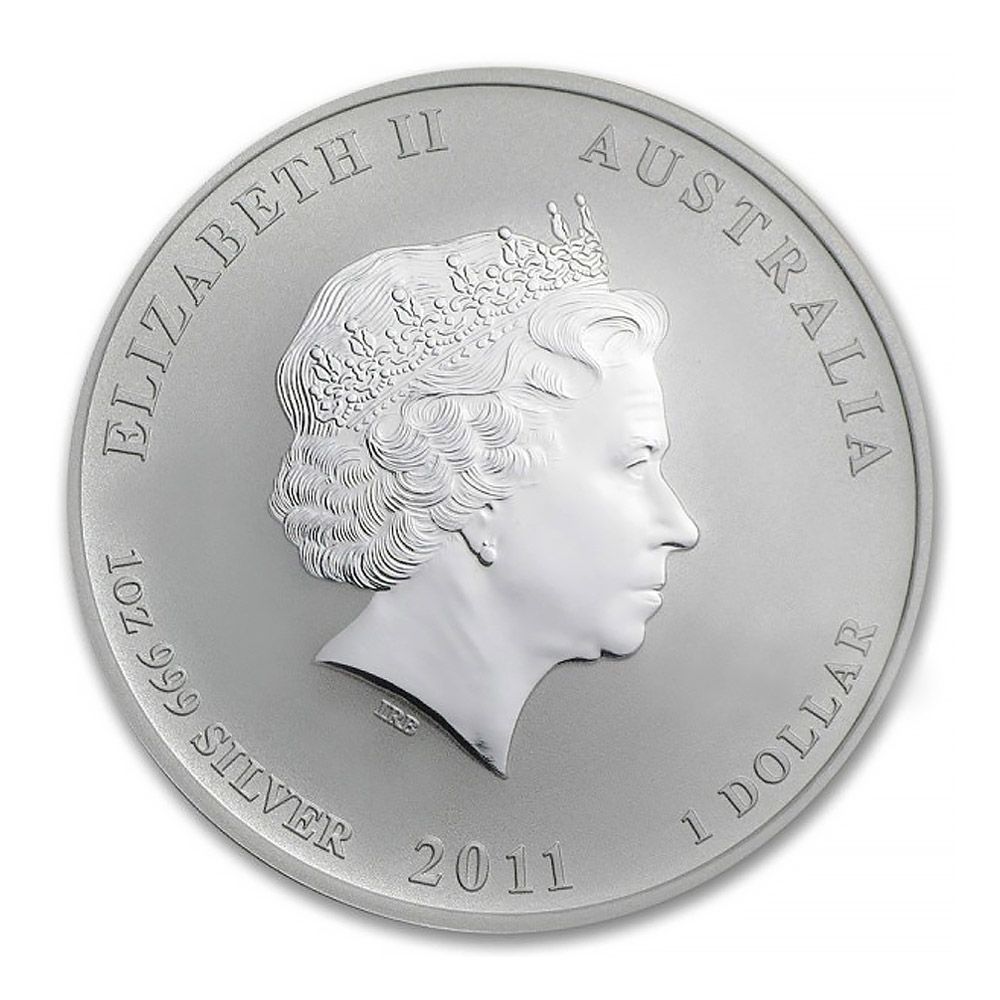 2011 Australian Lunar Coin Series II Year of the Rabbit 1oz Silver Coin 2