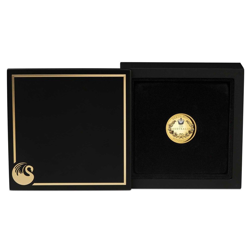 2022 Sovereign 91.67% Gold HR Piedfort Coin w/ "70" Privy