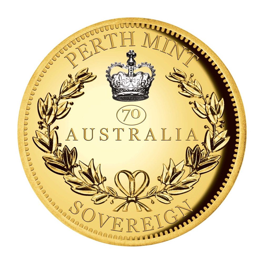 2022 Sovereign 91.67% Gold HR Piedfort Coin w/ "70" Privy
