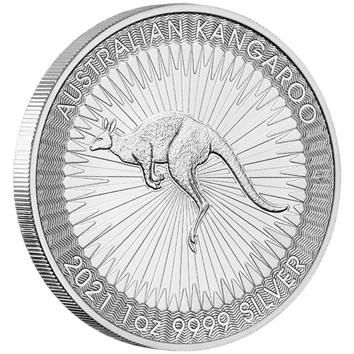 1oz Perth Mint Silver Kangaroo (2021)