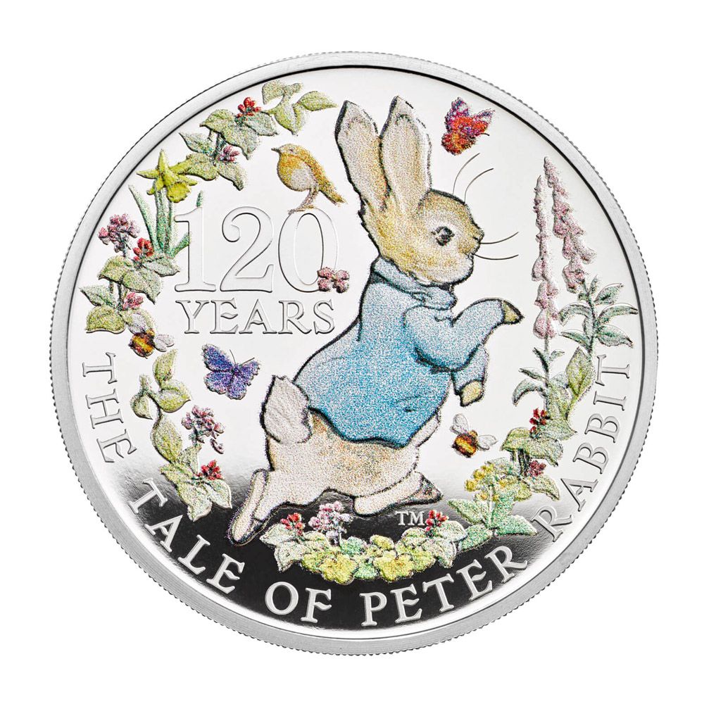 2022 1oz Royal Mint Silver Proof UK - Peter Rabbit 1