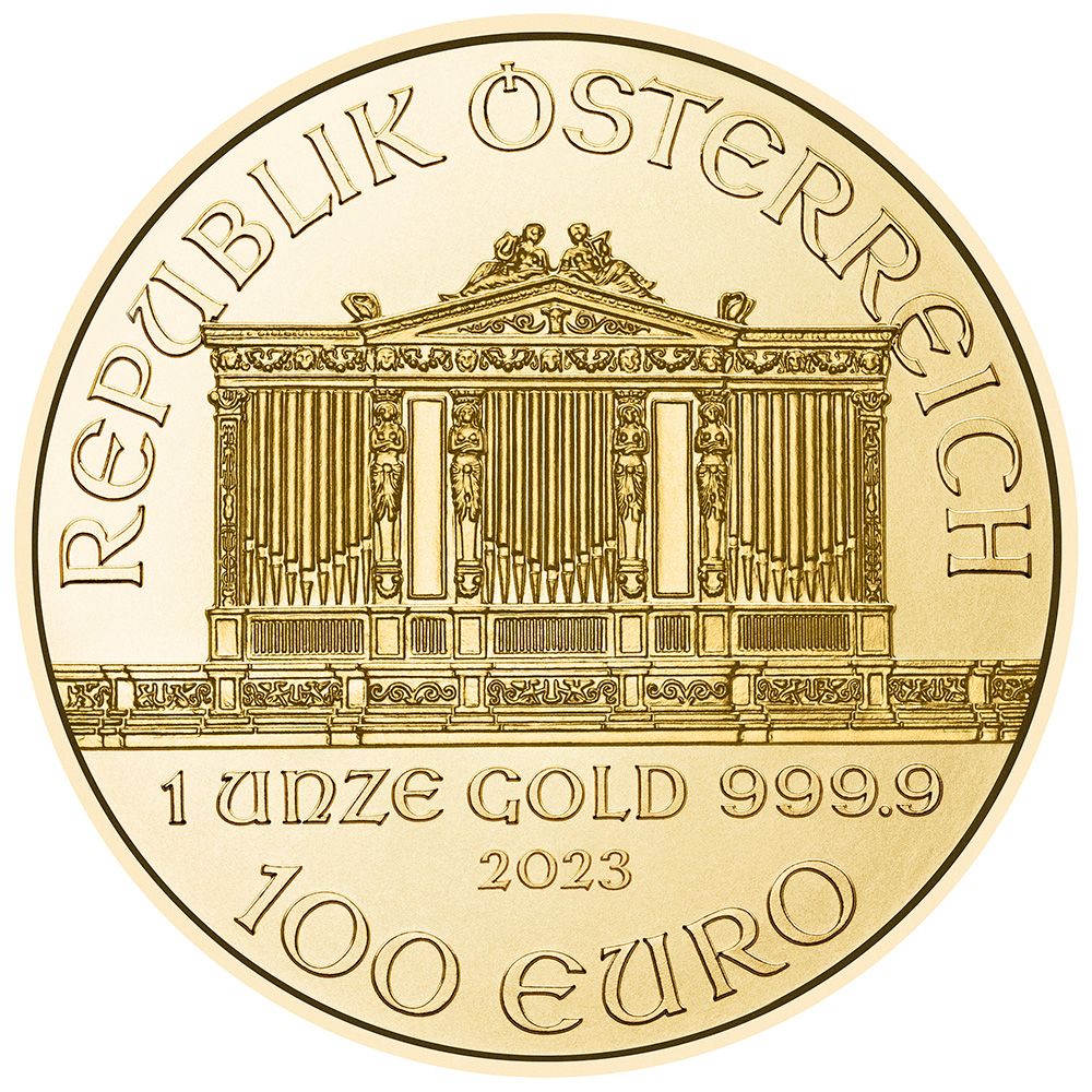 1oz Gold Austrian Vienna Philharmonic Coin (2023)-3