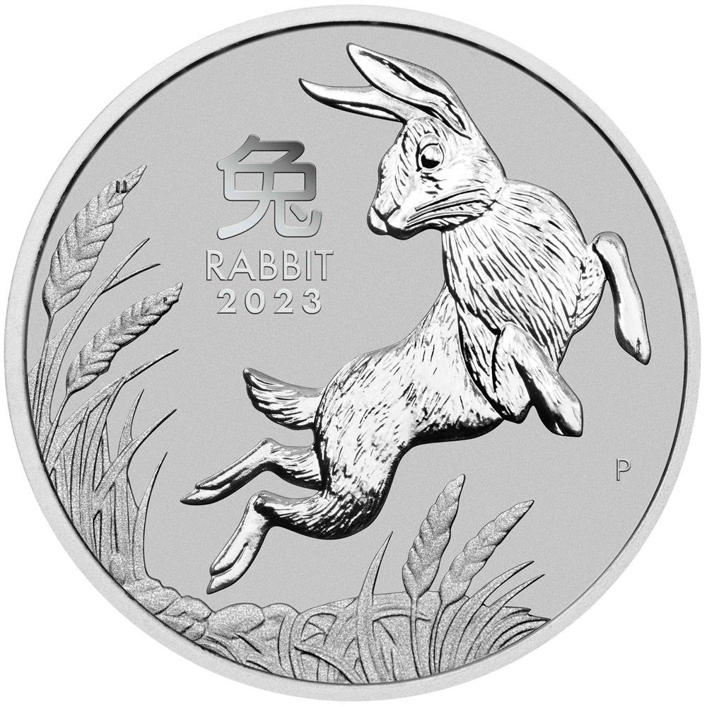 1oz Perth Mint Platinum Lunar 2023 Year of the Rabbit Coin-1