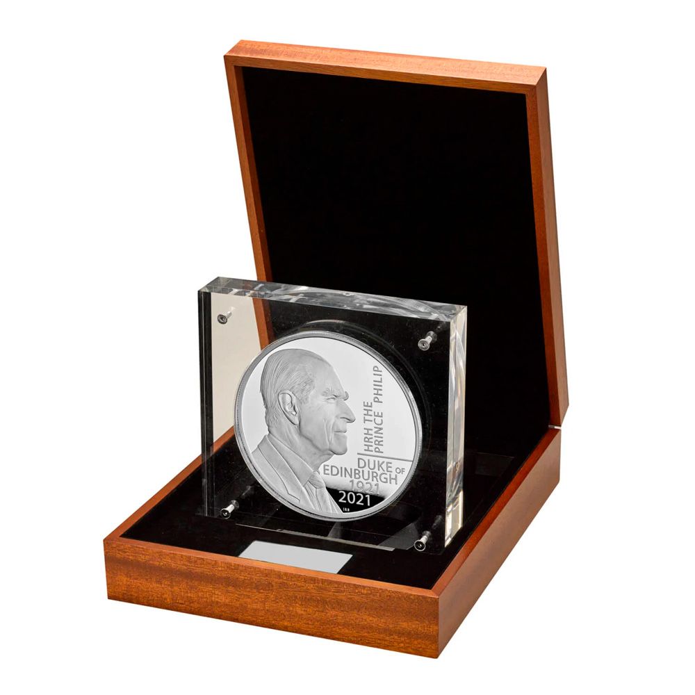 2021 2kg Great Britain HRH The Prince Philip Duke of Edinburgh Memorial .999 Silver Proof Coin 3