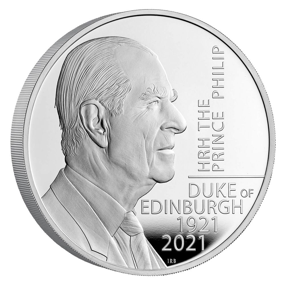 2021 2kg Great Britain HRH The Prince Philip Duke of Edinburgh Memorial .999 Silver Proof Coin 2