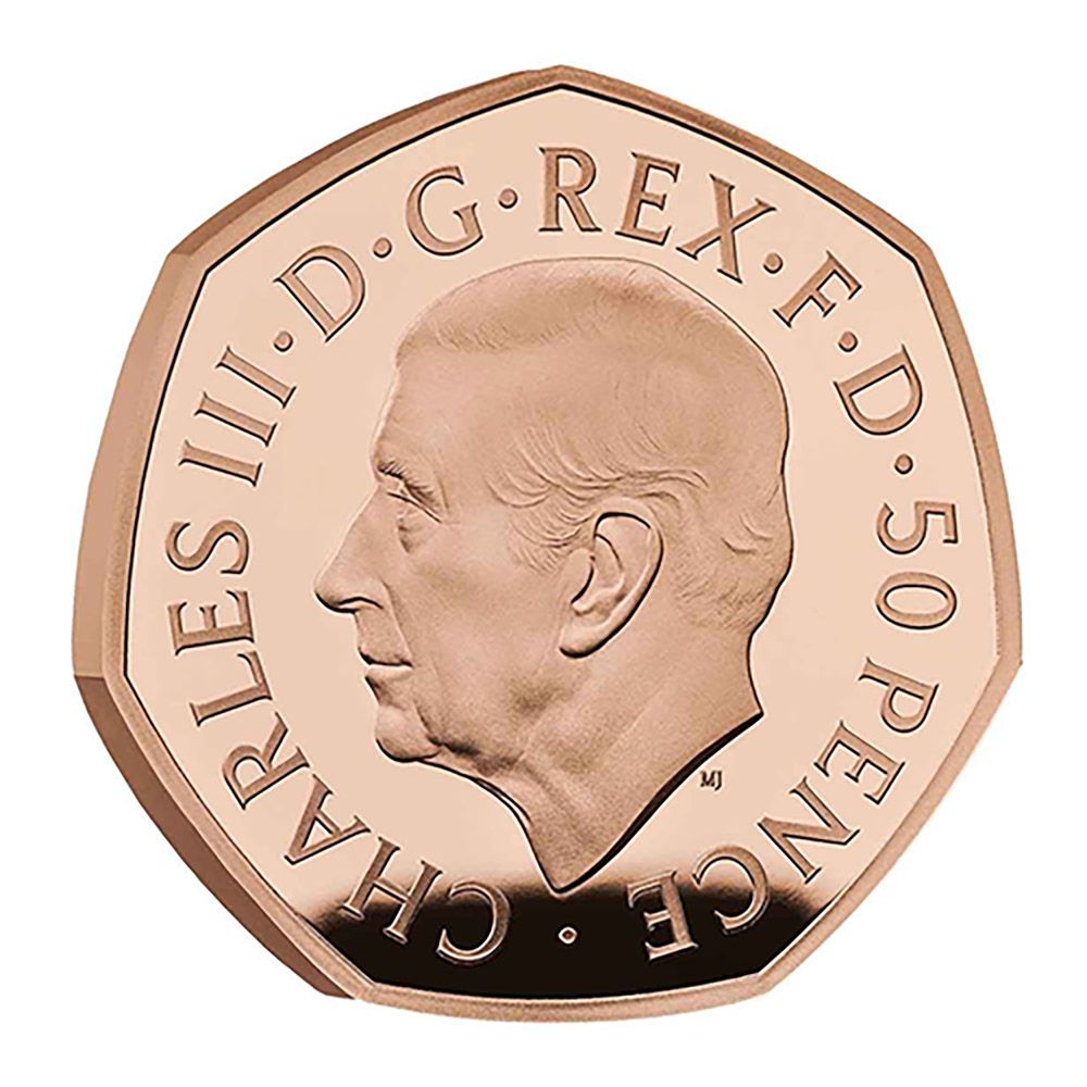2022 50p Gold Proof Piedfort of Her Majesty Queen Elizabeth II-2