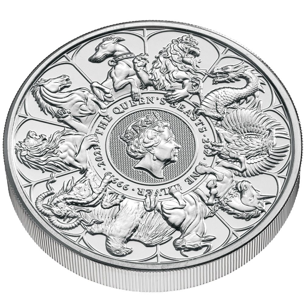 2021 2oz Silver The Queen's Beasts Bullion Coin (Pre-Owned)