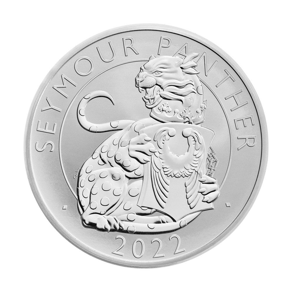 2022 Great Britain 1 oz Silver Tudor Beast Seymour Panther 2 Coin Set Proof Coin