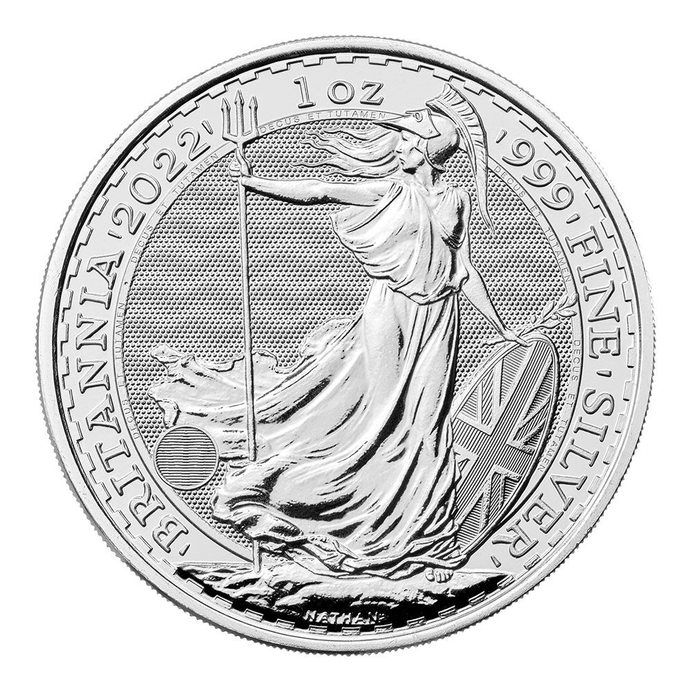 1oz Royal Mint Silver Britannia (2022) Individual Coin