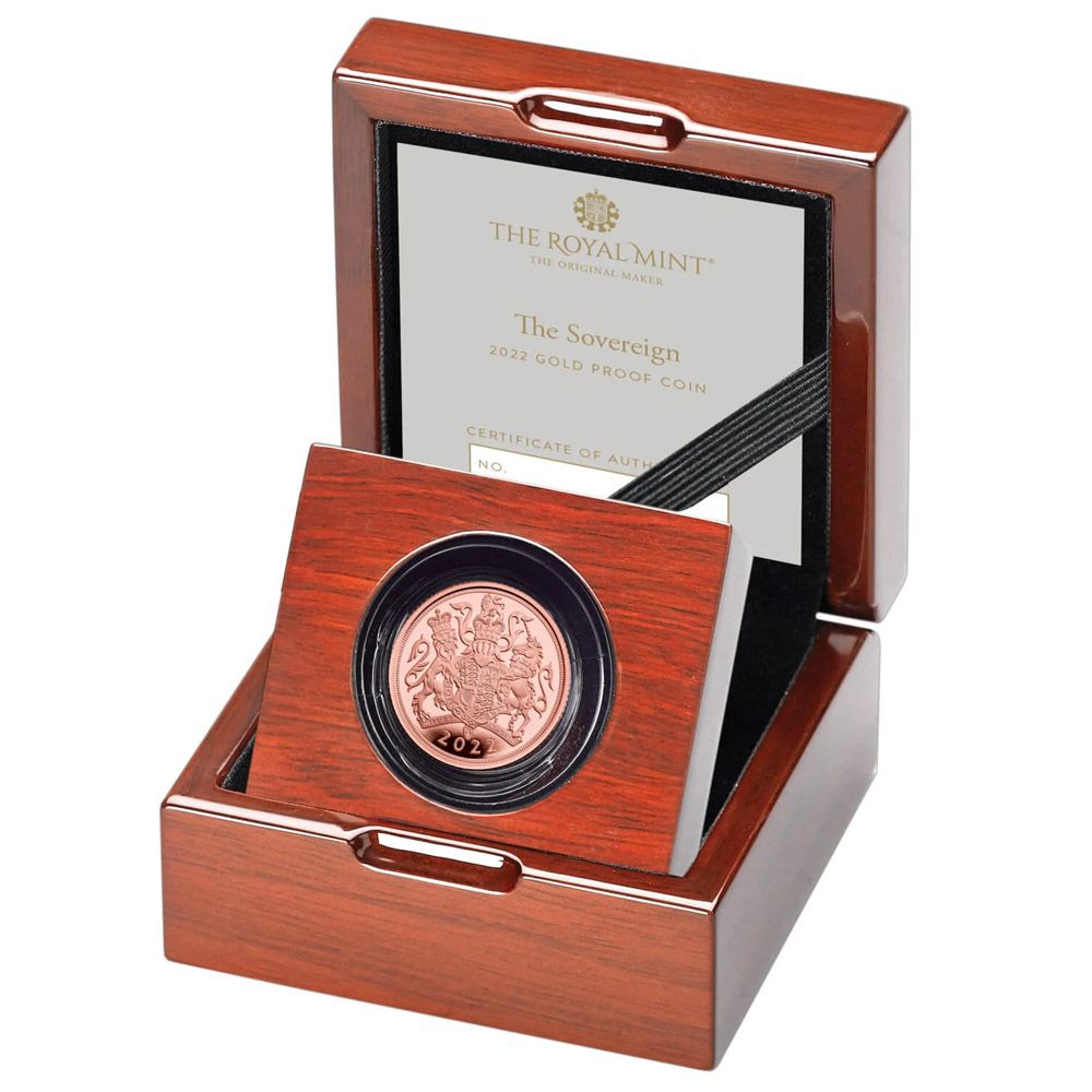 2022 Great Britain Elizabeth II Gold Full Sovereign Proof Coin - The Royal Mint UK