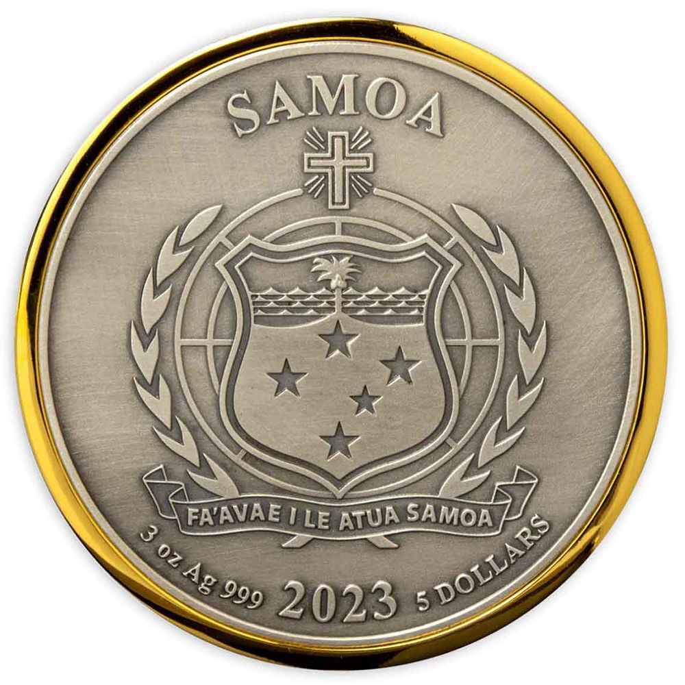 2023 3oz Silver The Lord of The Rings - The One Ring Antique Coin
