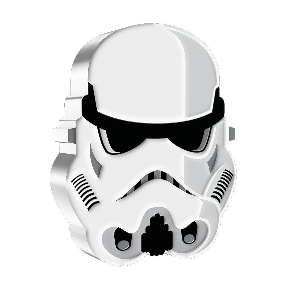 2021 Niue 1 oz Silver Star Wars Imperial Stormtrooper Chibi Coloured Coin