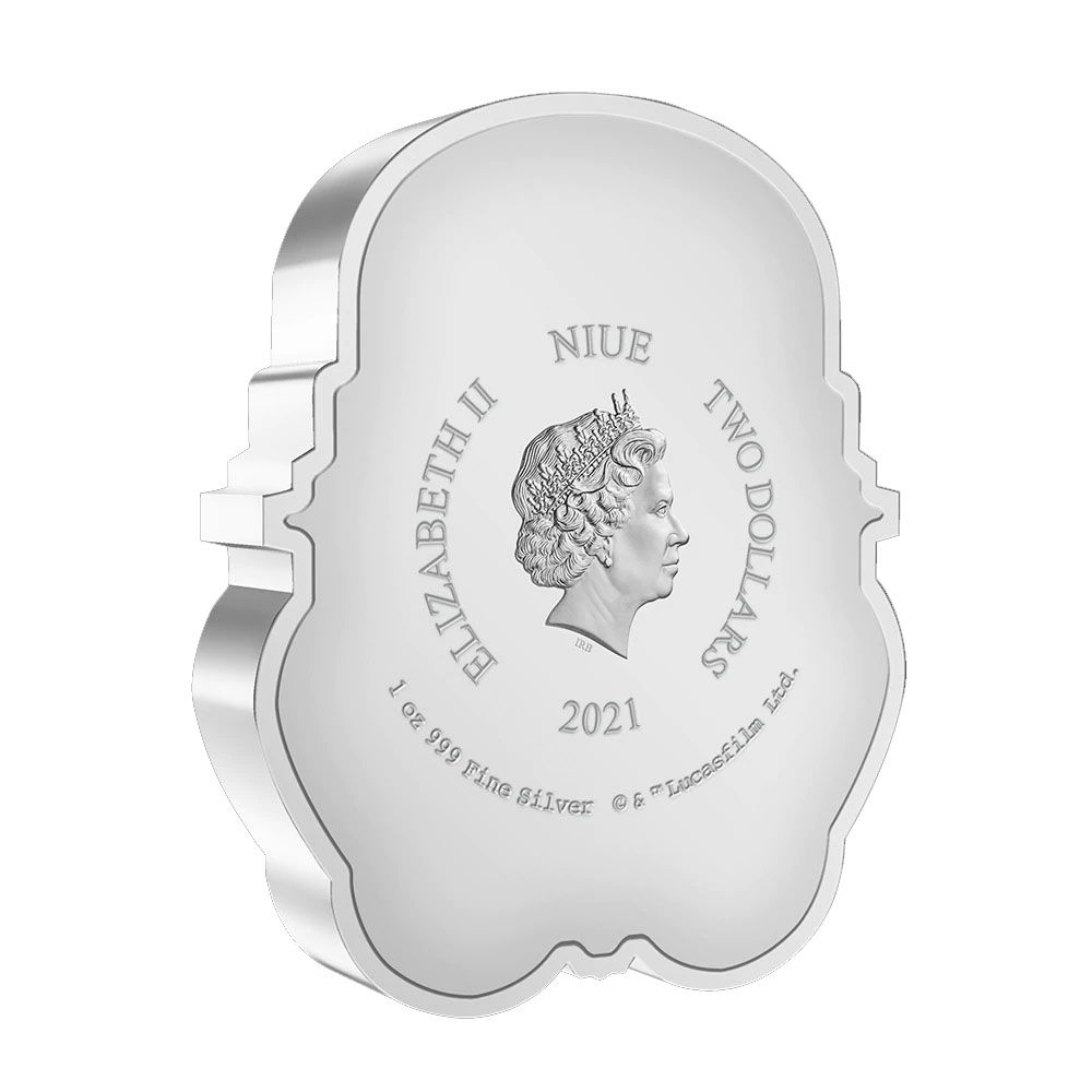 2021 Niue 1 oz Silver Star Wars Imperial Stormtrooper Chibi Coloured Coin