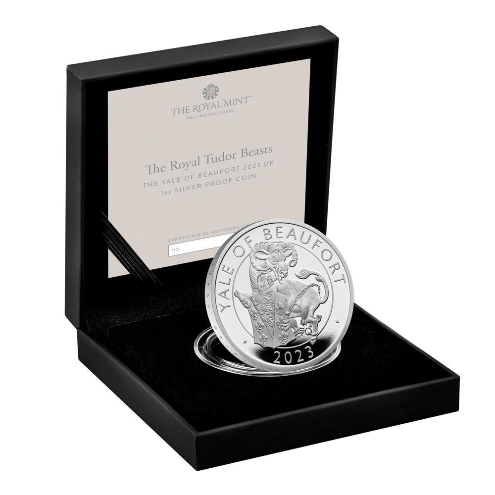 2023 1oz Royal Mint Silver Proof The Yale of Beaufort