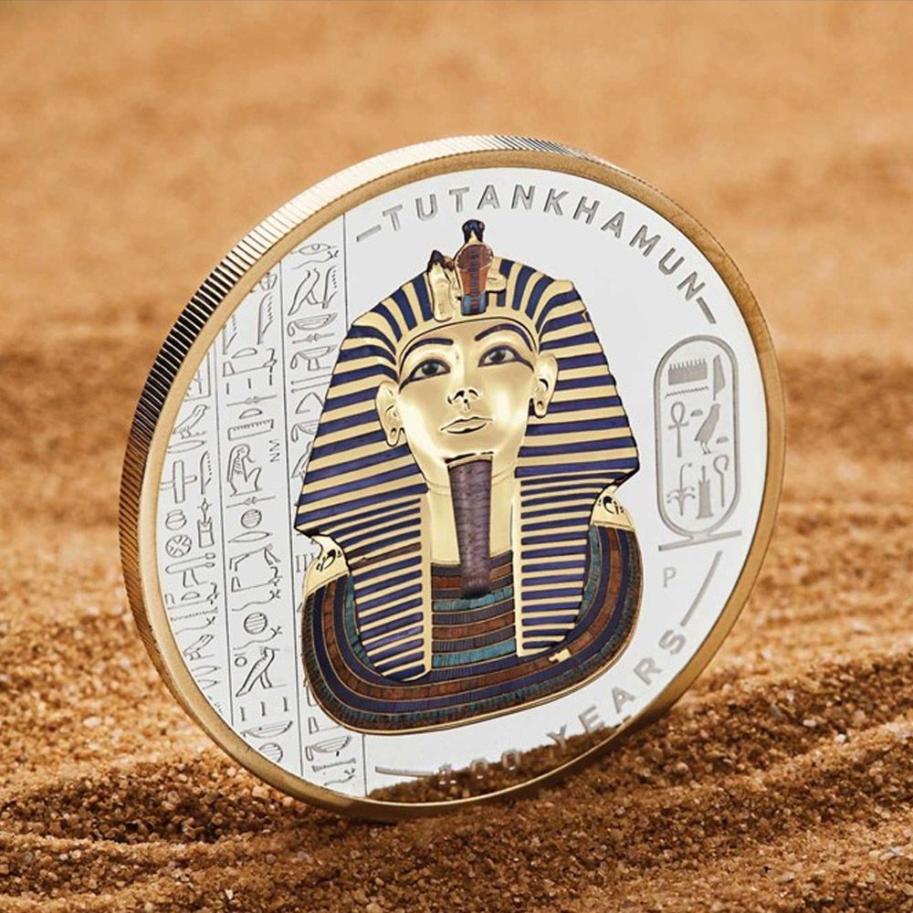 2022 2oz Gilded Colour Coin - Tutankhamun 100th Anniversary