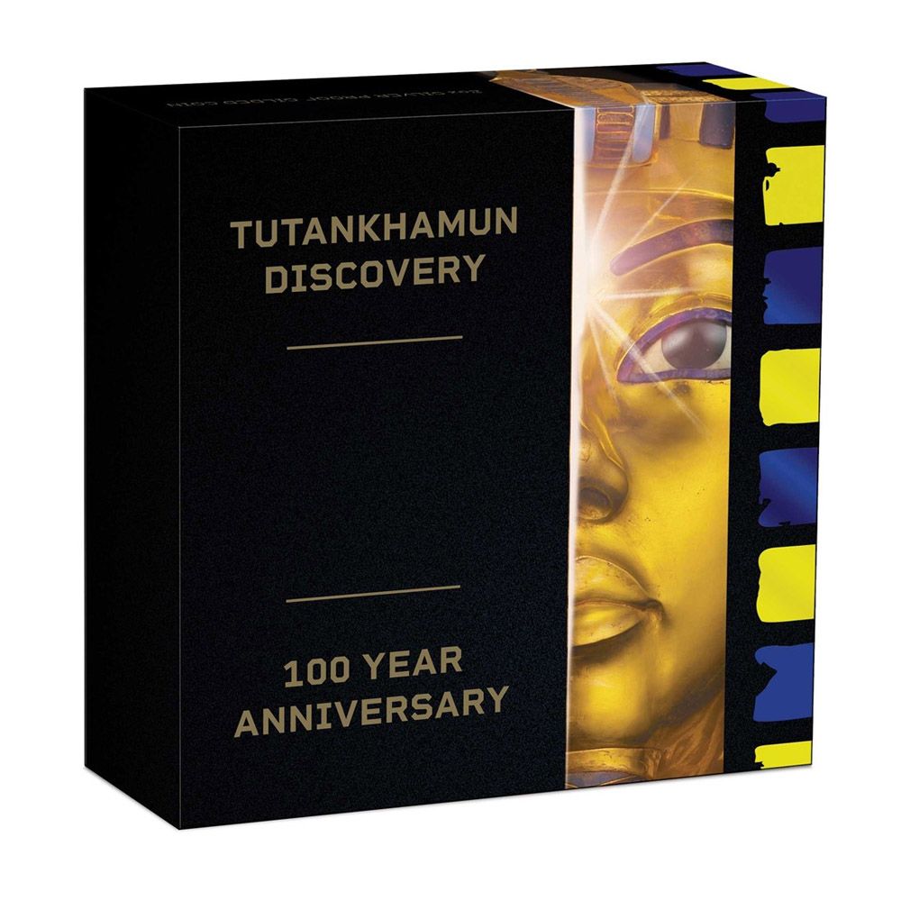 2022 2oz Gilded Colour Coin - Tutankhamun 100th Anniversary