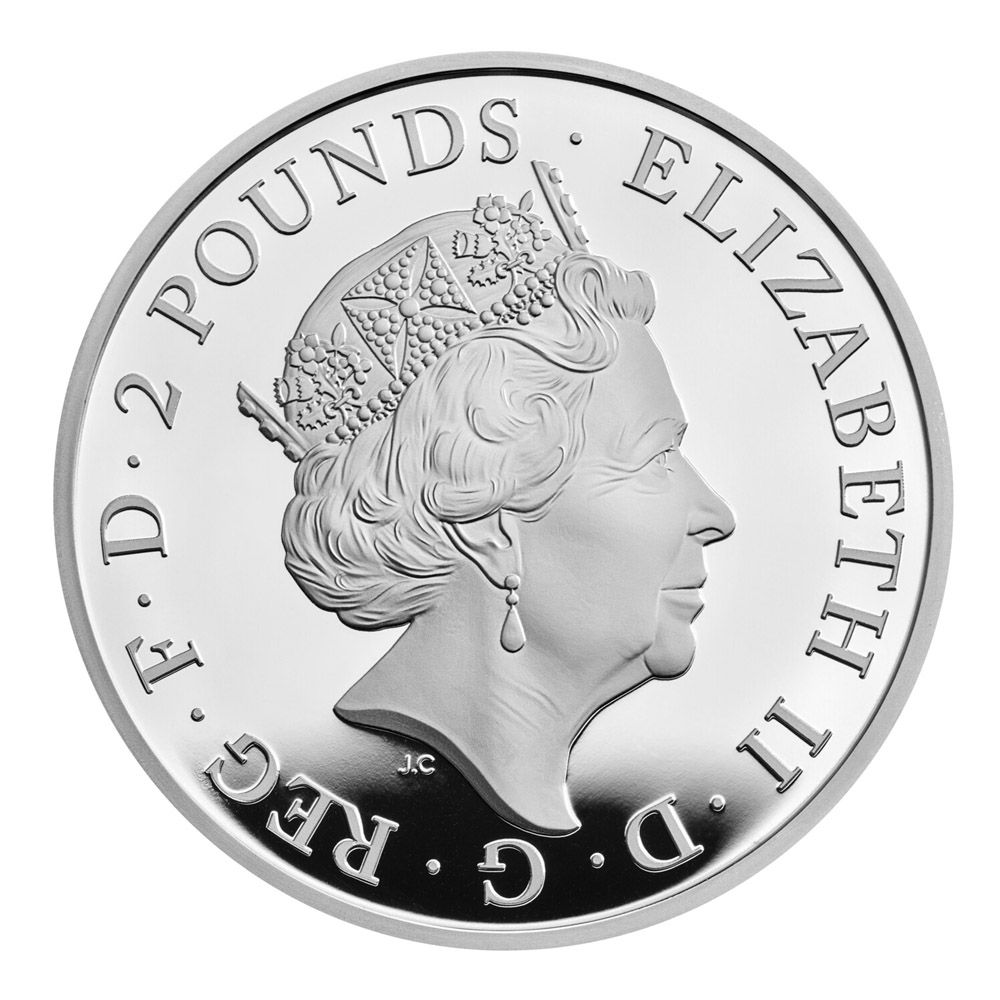 2023 1oz Royal Mint Silver Proof The Yale of Beaufort Two-Coin Set-5