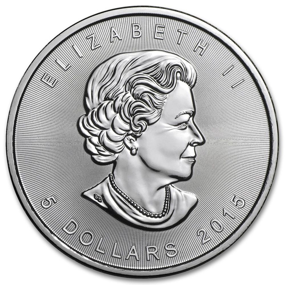 1oz Silver Canadian Maple Leaf Coin (2015)