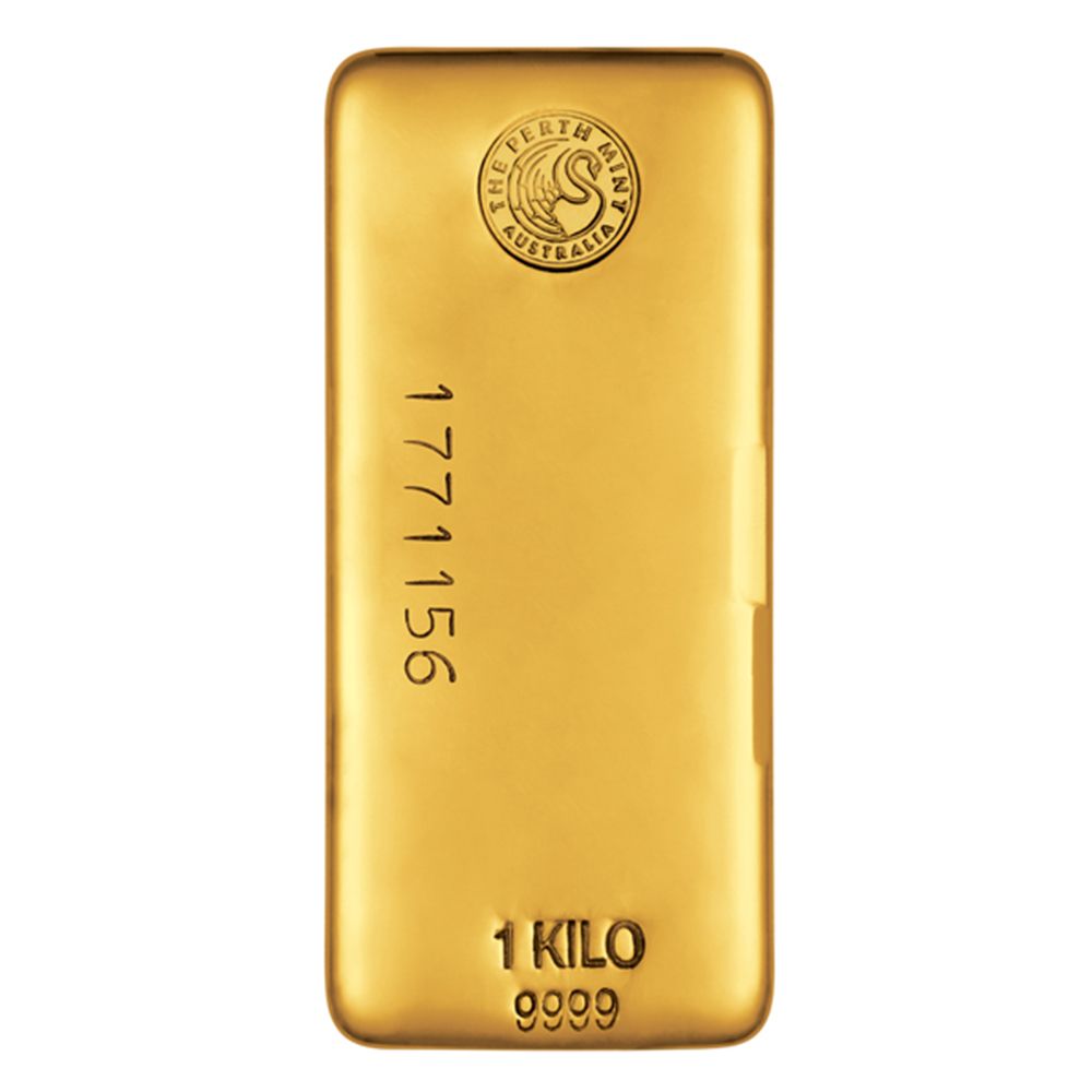 1kg Perth Mint Gold Cast Bar -1