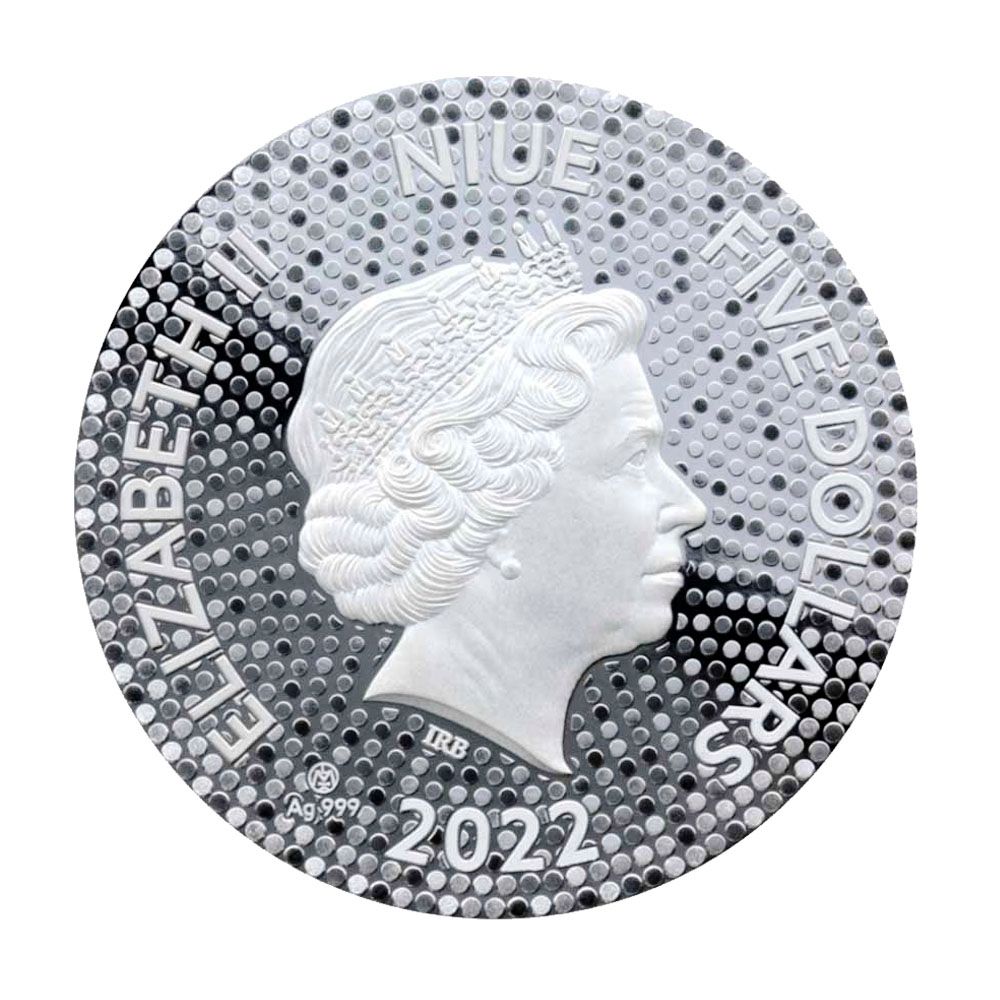 2022 Niue 2oz Silver The Water Tiger Proof Like Coin - Lithuanian Mint