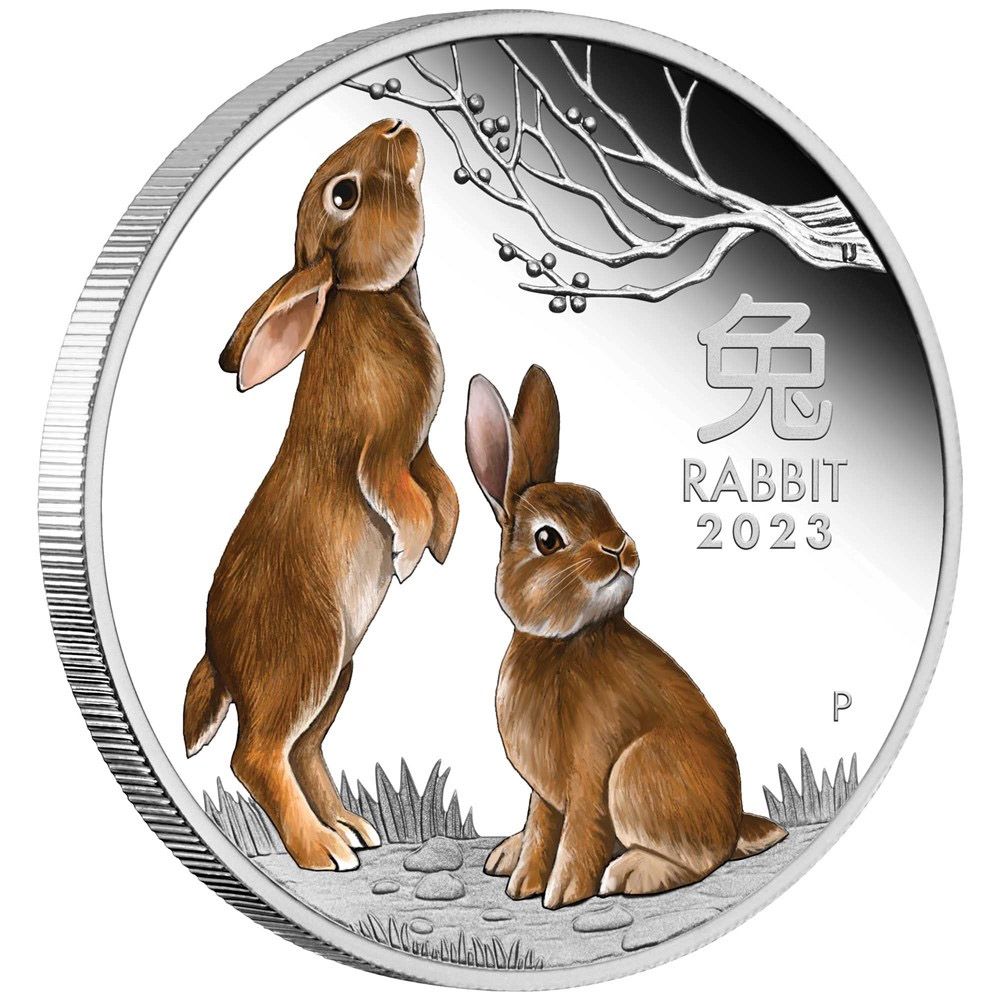 2023 1oz Perth Mint Year of the Rabbit Silver Trio