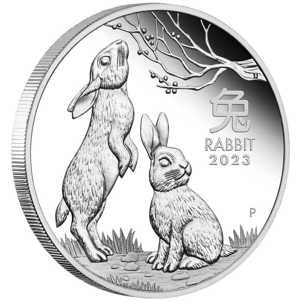 2023 1oz Perth Mint Year of the Rabbit Silver Trio