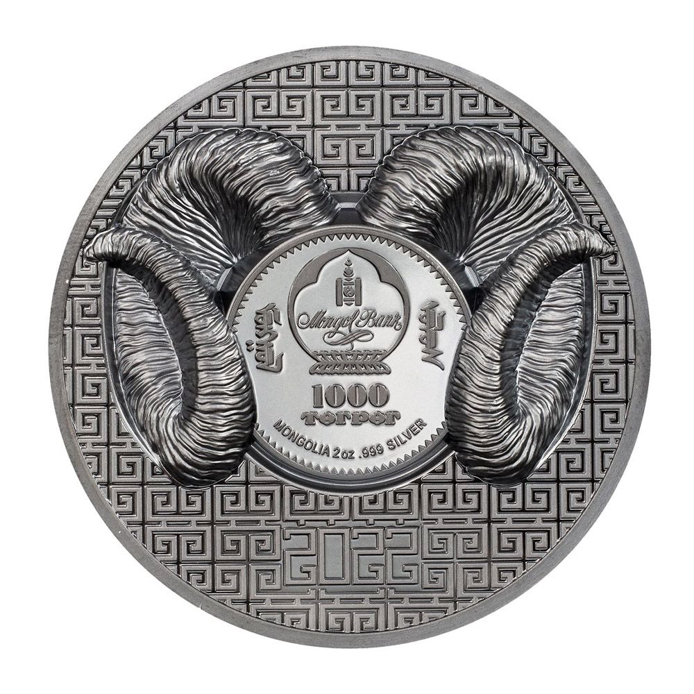 2022 2oz Silver Black Proof UHR - Magnificent Argali