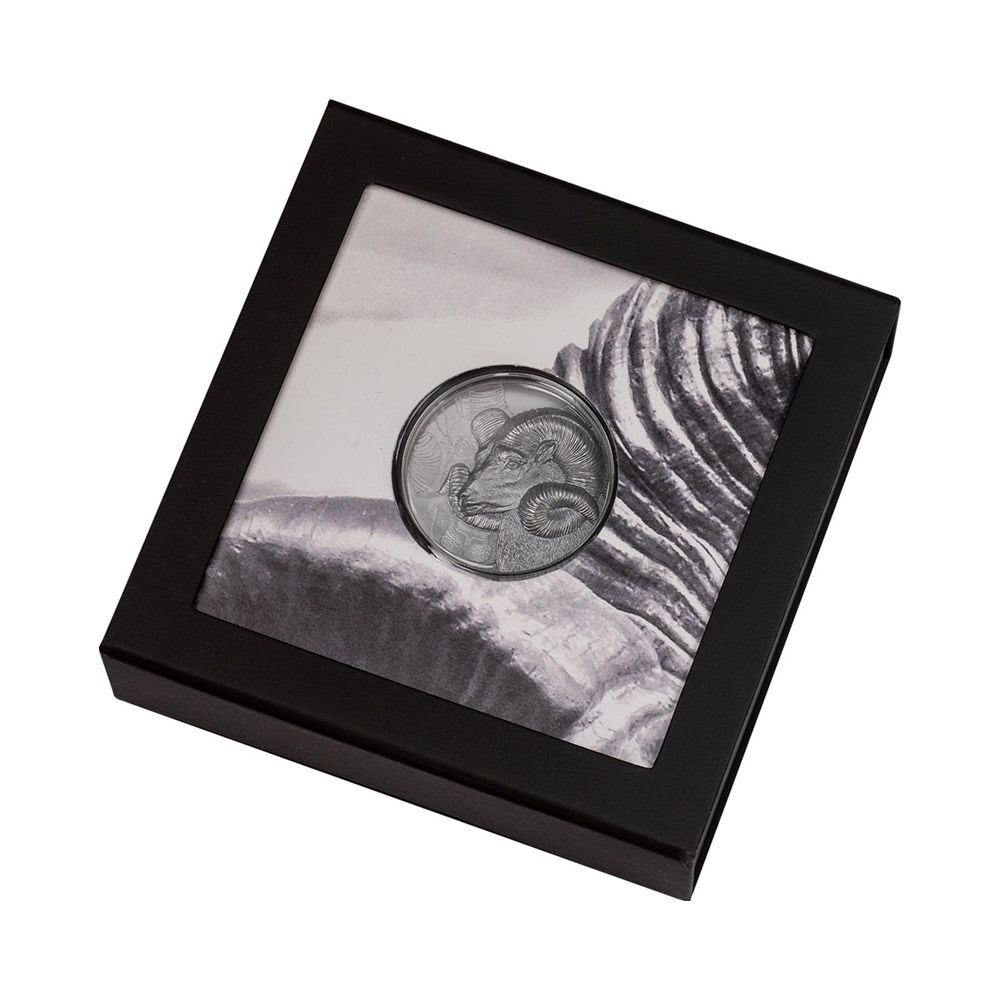 2022 2oz Silver Black Proof UHR - Magnificent Argali