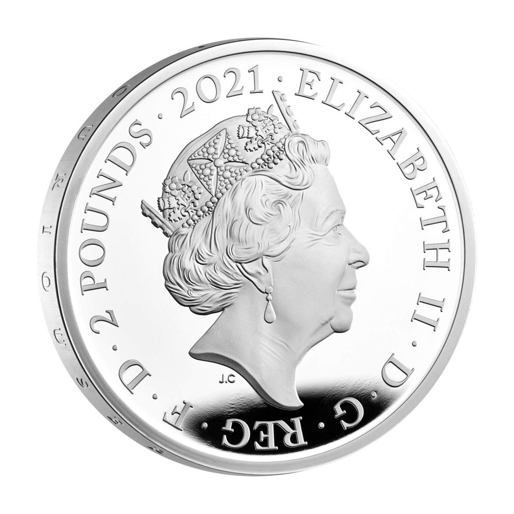 2021 1oz Royal Mint Silver Proof UK - Alice In Wonderland