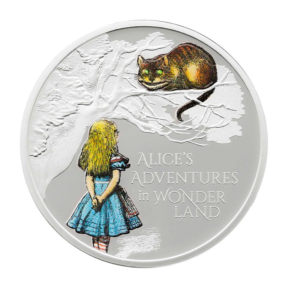2021 1oz Royal Mint Silver Proof UK - Alice In Wonderland