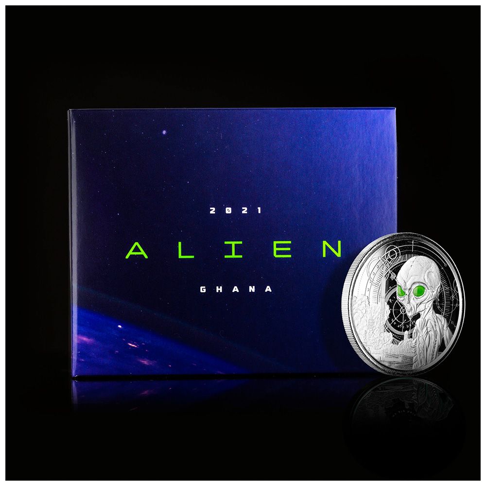 2021 1oz Scottsdale Mint - "Alien" Glow in the Dark