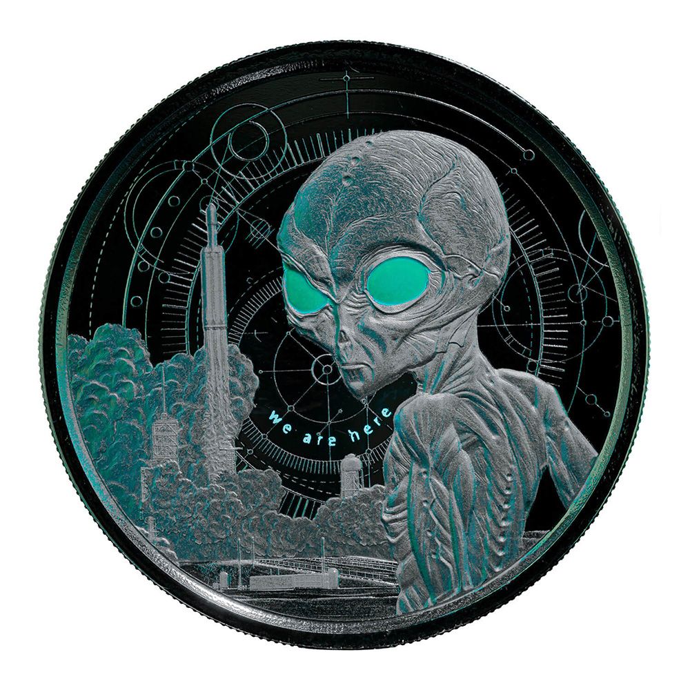 2021 1oz Scottsdale Mint - "Alien" Glow in the Dark