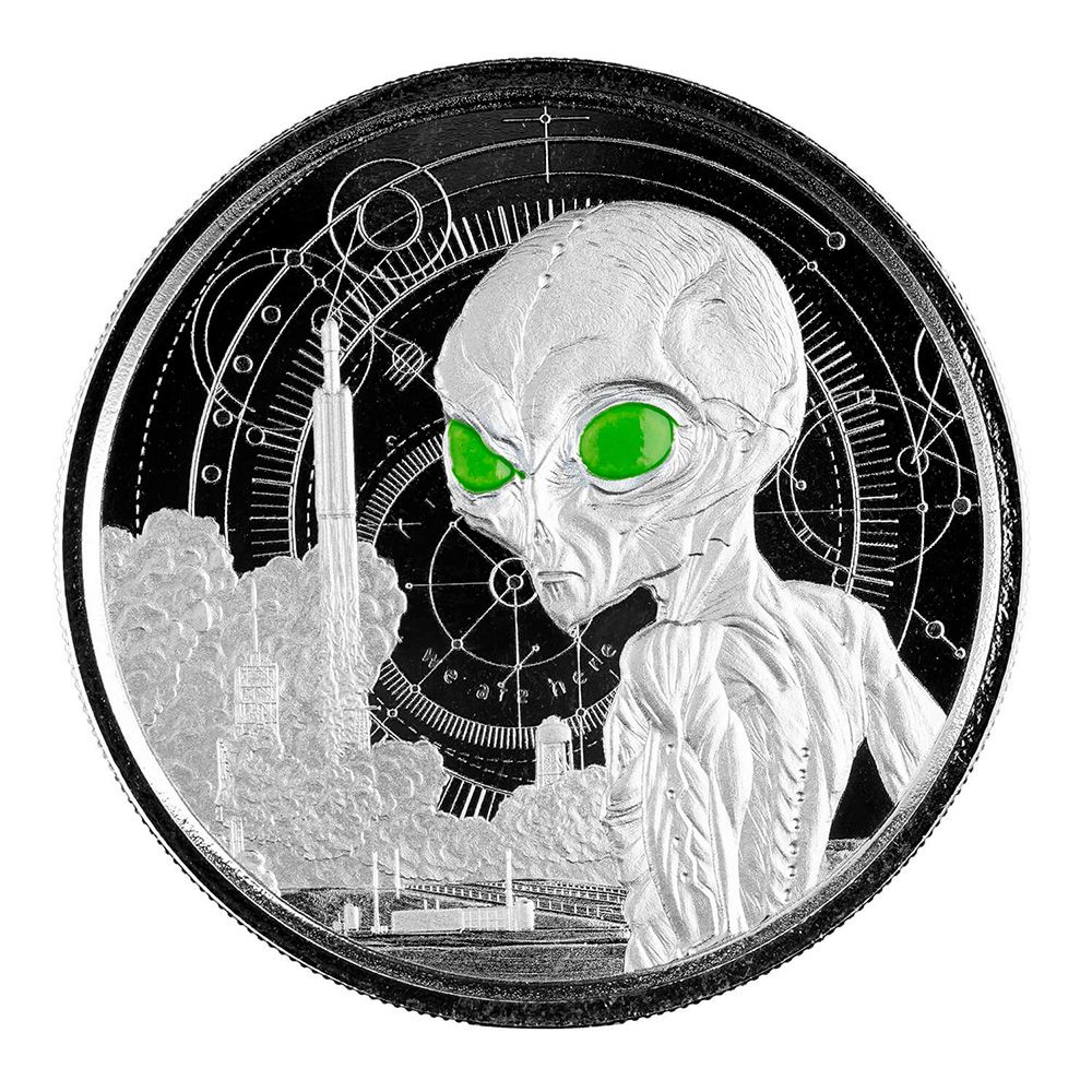 2021 1oz Scottsdale Mint - "Alien" Glow in the Dark