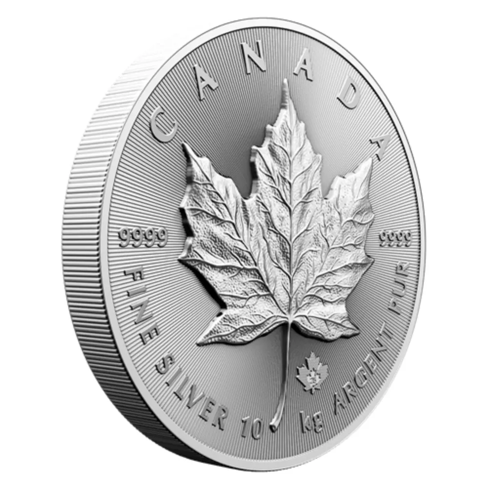 2025 Canada 10 Kilo 99.99 Silver Big Silver Maple Leaf