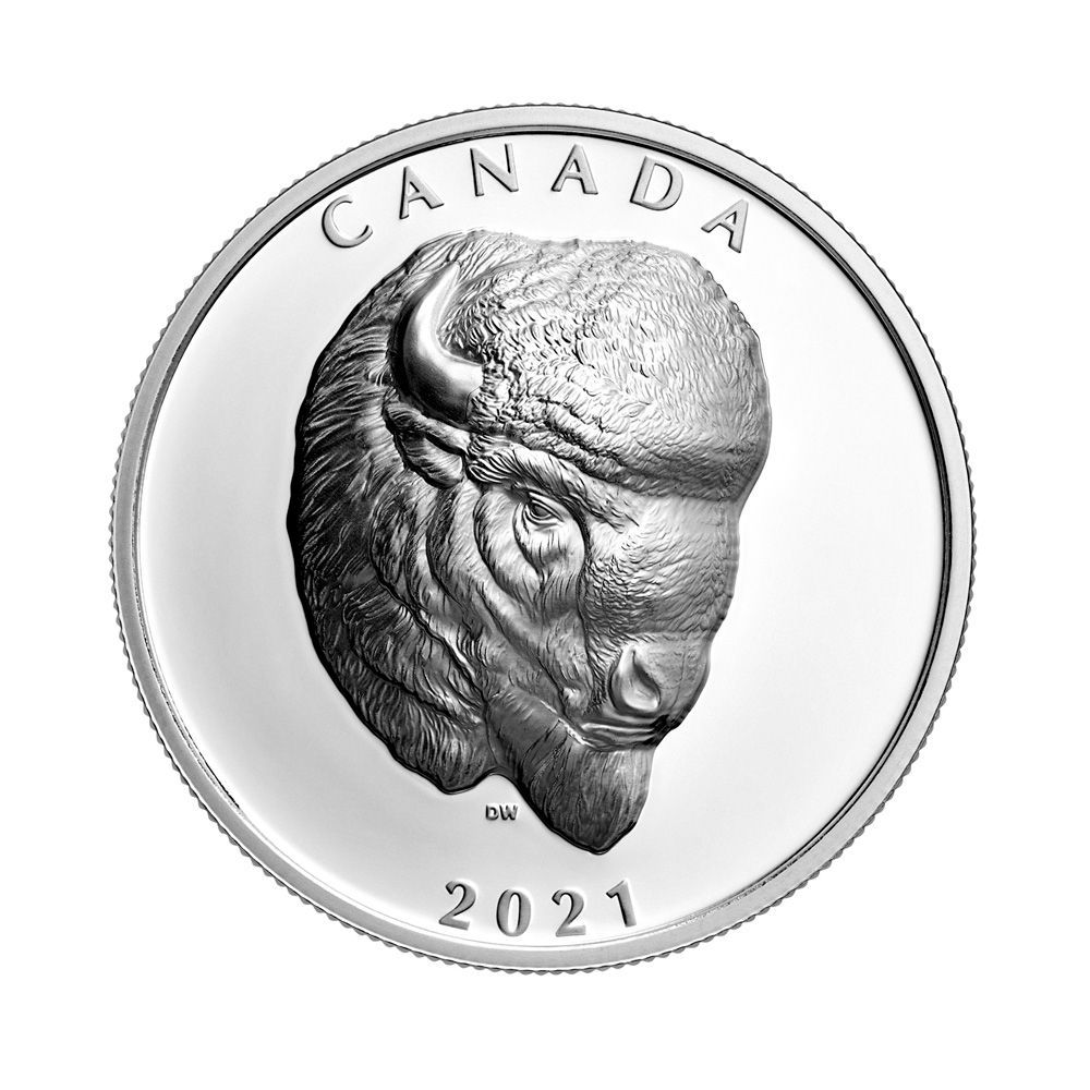 2021 $25 1oz Fine Silver - Bold Bison .9999 1