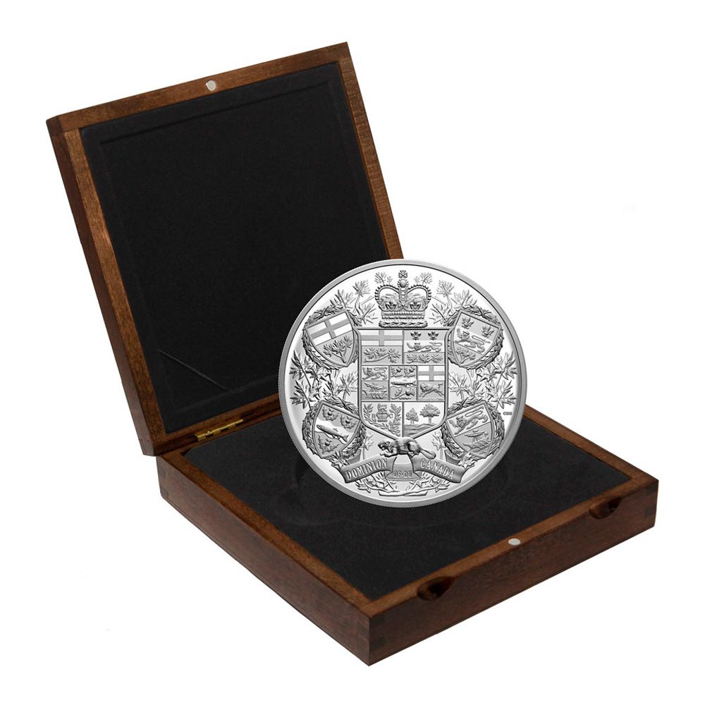 2020 1 Kg Pure Silver Proof Coin - Reimagined 1905 Arms of Dominion of Canada