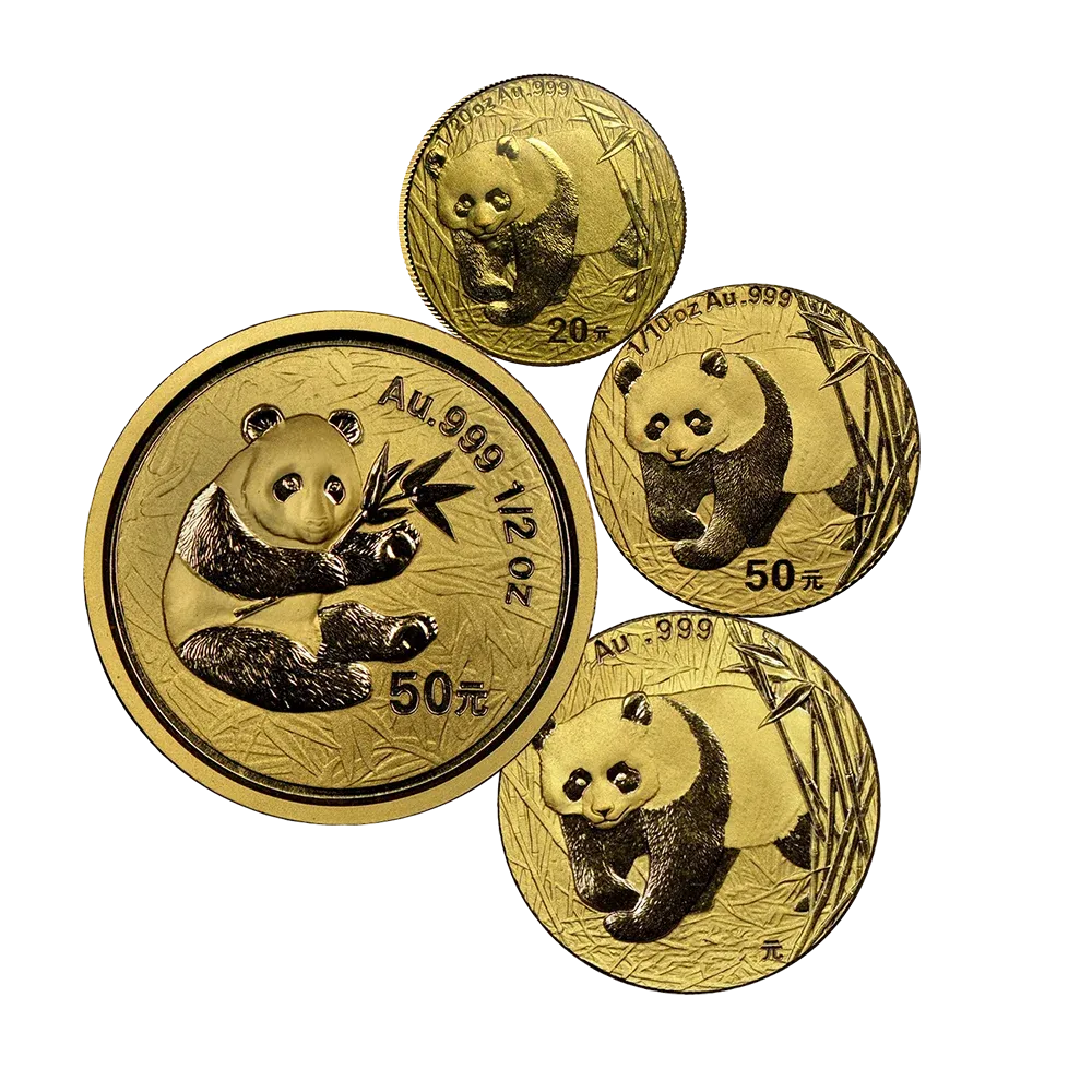 China Mint Gold Panda Fractional Bundle (28.14g)