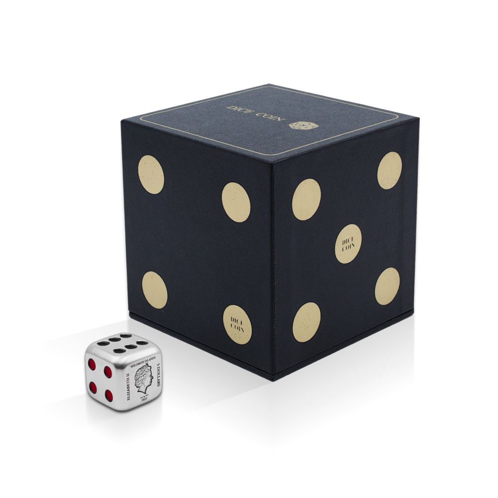 2021 2 oz Solomon Islands Dice .999 Silver Coin 4