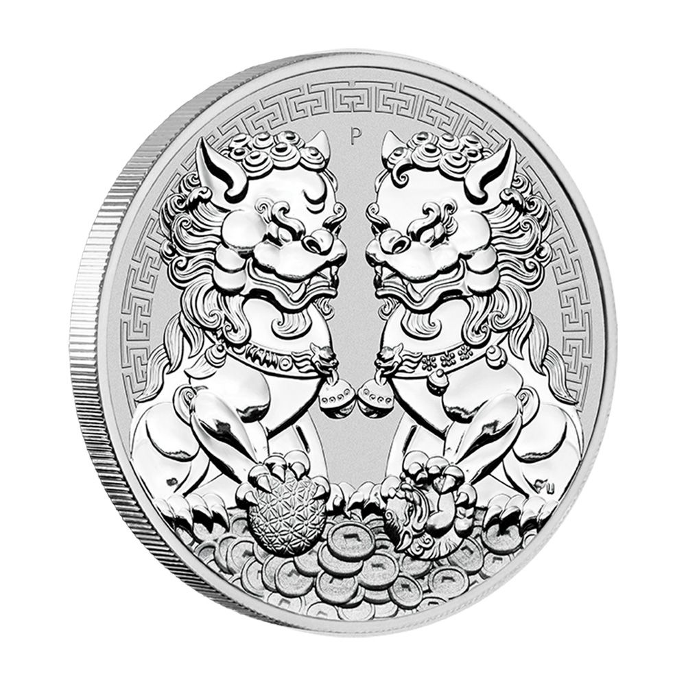 2020 1oz Guardian Lions (Double Pixiu) Silver BU Coin