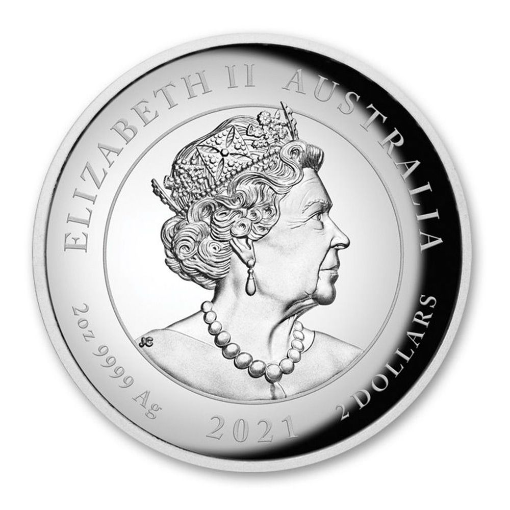 2021 Australia 2 oz Silver Chinese Myths & Legends Dragon High Relief Proof Coin